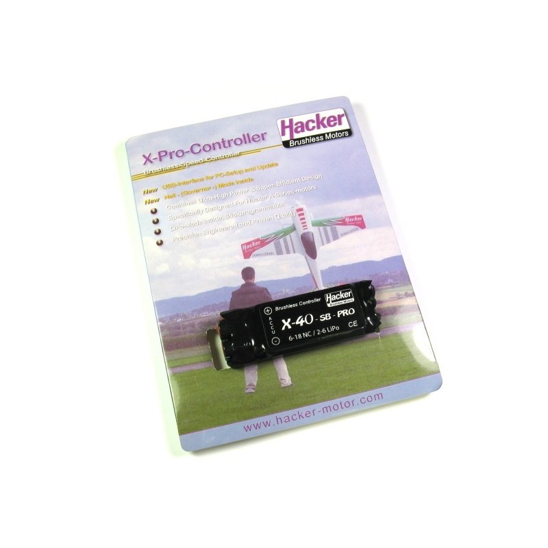 Brushless - Controlador Hacker 40A - X40 SB pro - FLASH RC