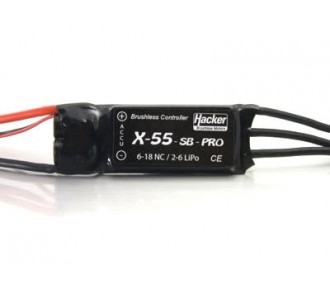 Brushless - Controleur Hacker 55A - X55 SB pro - FLASH RC