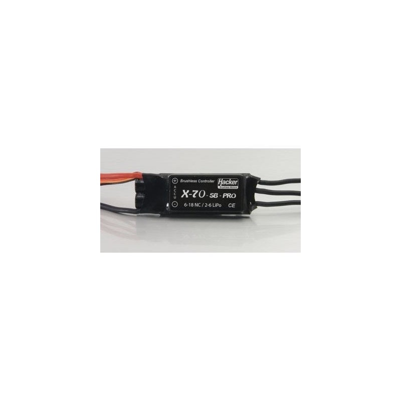 Brushless - Controlador Hacker 70A - X70 SB pro - FLASH RC