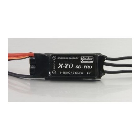 Brushless - Controleur Hacker 70A - X70 SB pro - FLASH RC