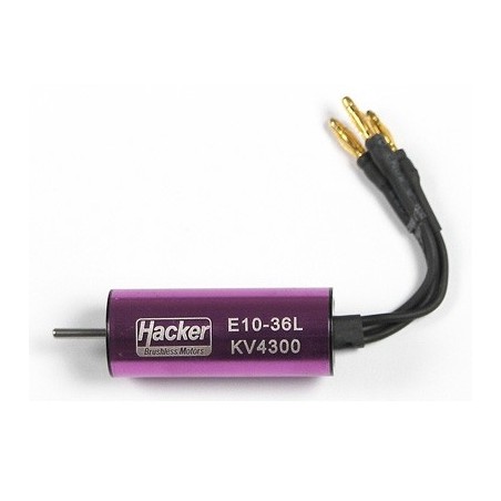 Inrunner - Moteur Brushless inrunner Hacker E10-36L 14g kV4300 - FLASH RC