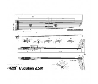 RC-Gleitflugzeuge - EVOLUTION VL 2,5m Art Hobby - FLASH RC 2