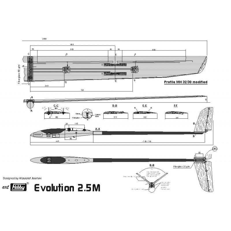 Alianti RC - EVOLUTION VL 2,5m Art Hobby - FLASH RC