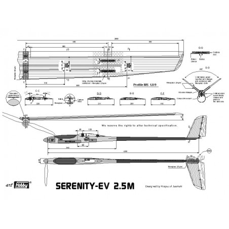 RC Motorgliders - Serenity-E approx. 2,5m F3F class Art Hobby - FLASH RC
