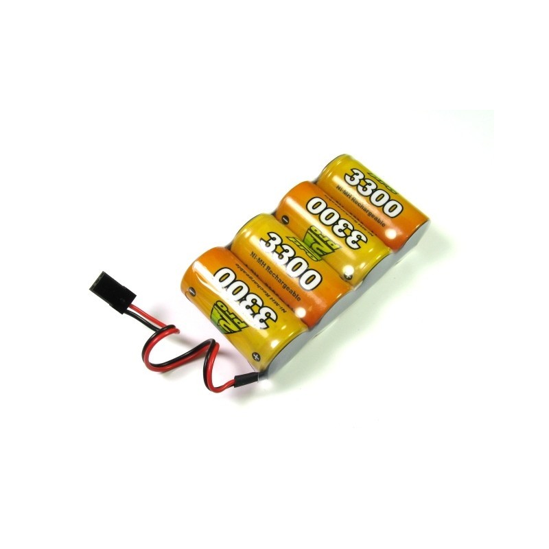 Receiver batteries - Battery 4,8V 3300mAh NiMh flat A2pro - FLASH RC