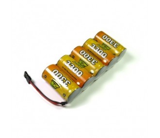 Batteries de réception - Batterie 6,0V 3300mAh NiMh plat A2pro - FLASH RC