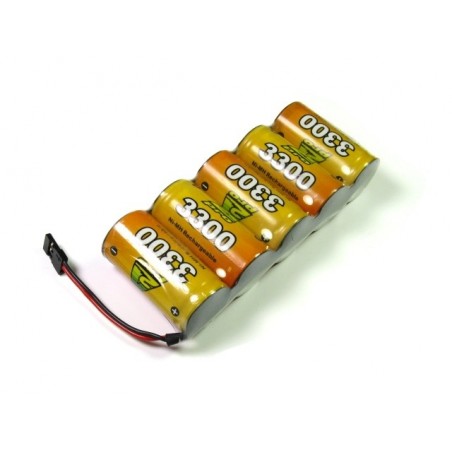 Batteries de réception - Batterie 6,0V 3300mAh NiMh plat A2pro - FLASH RC