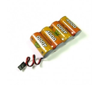 Receiver batteries - Battery 4,8V 4000mAh NiMh flat A2pro - FLASH RC