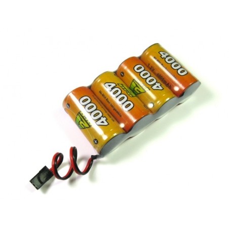 Batteries de réception - Batterie 4,8V 4000mAh NiMh plat A2pro - FLASH RC
