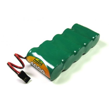 Receiver batteries - Battery 6,0V 4000mAh NiMh flat A2pro - FLASH RC