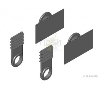 Small parts & accessories - 'Canopy-Lock' Multiplex canopy mounting set - FLASH RC