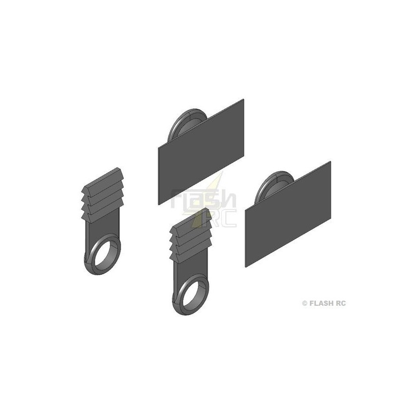 Small parts & accessories - 'Canopy-Lock' Multiplex canopy mounting set - FLASH RC