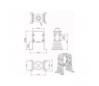 Metal motor mount - Metal motor mount for Hacker A60 motor - FLASH RC