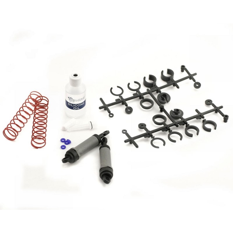 Ricambi per auto RC - Ammortizzatori posteriori Traxxas grigi molto lunghi completi (2) 3762A - FLASH RC