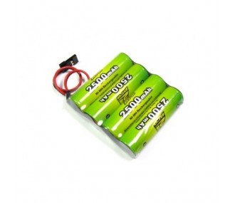 Batteries de réception - Batterie 4,8V 2500mAh NiMh plat A2pro - FLASH RC