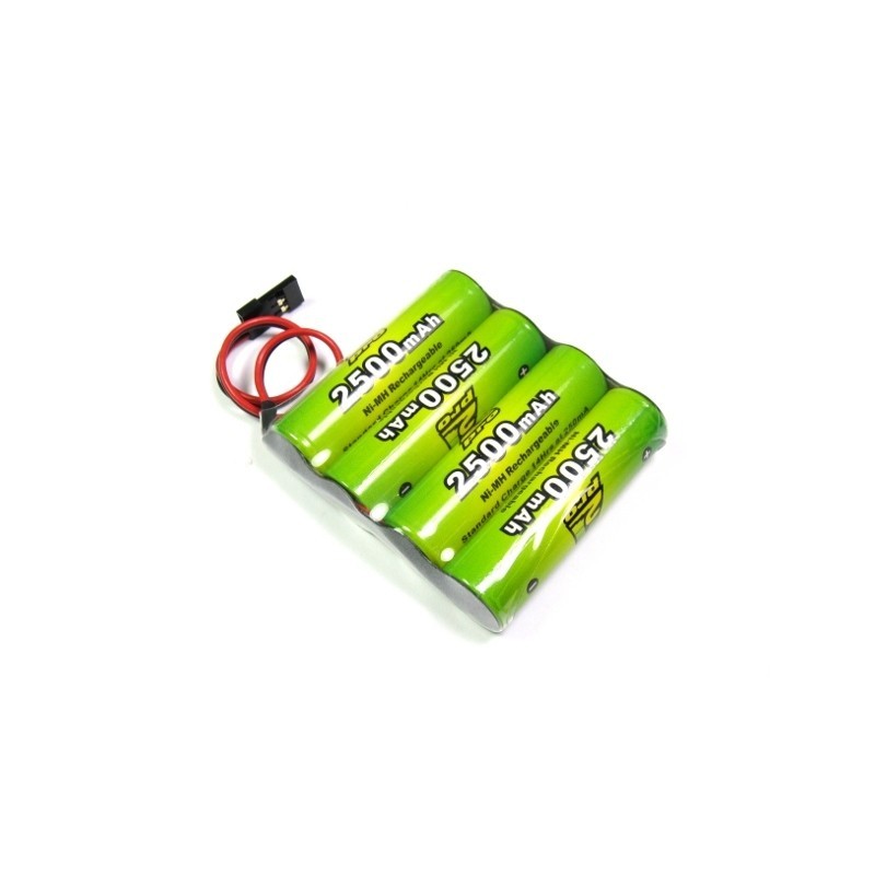 Empfängerbatterien - Batterie 4,8V 2500mAh NiMh flach A2pro - FLASH RC