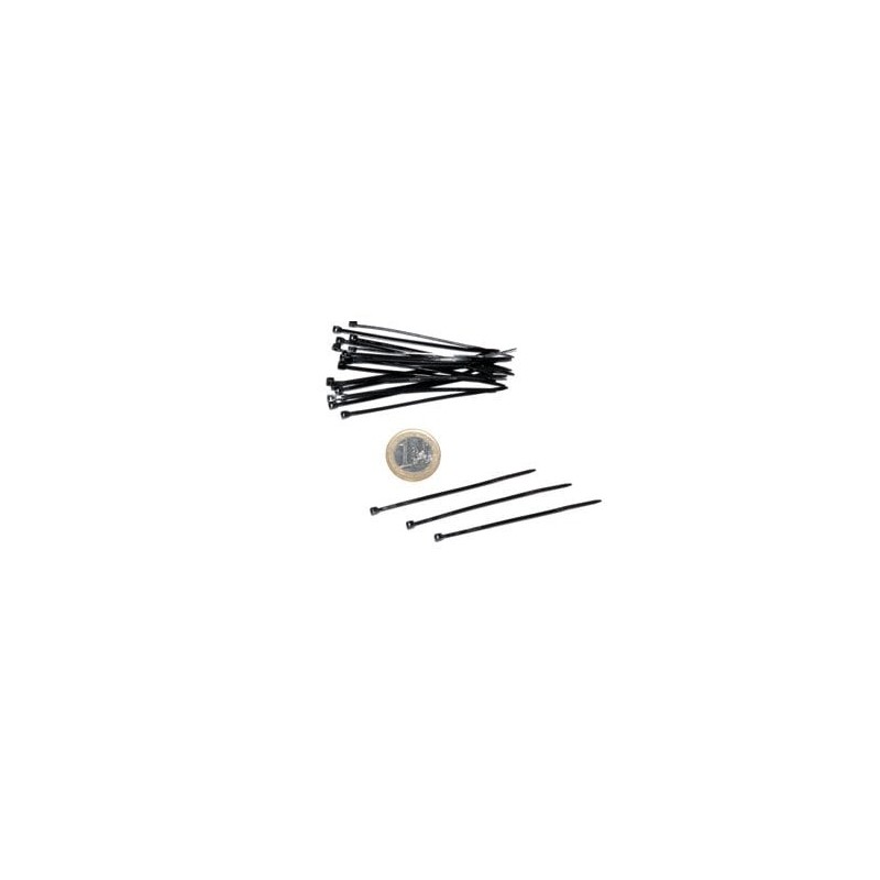 Kabelbinder - Kabelbinder Rilsan schwarz 1,8mmx71mm, 100 Stück - FLASH RC