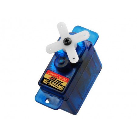 Servos - Hitec HS-5055MG micro servo (9.5g, 1.3kg.cm, 0.17s/60°) - FLASH RC