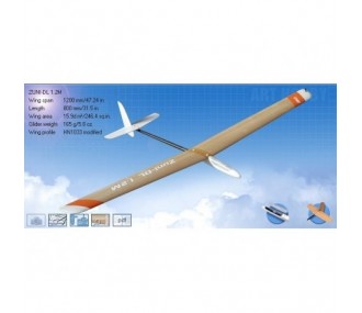 RC-Gleitflugzeuge - F3K ZUNI-DL 1,2m SAL DLG Art Hobby - FLASH RC