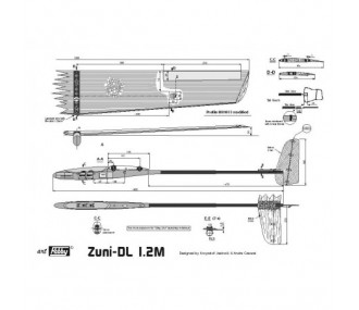 RC-Gleitflugzeuge - F3K ZUNI-DL 1,2m SAL DLG Art Hobby - FLASH RC 2