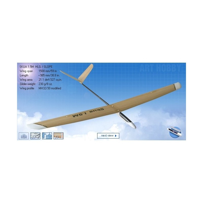 RC-Segelflugzeuge - SKUA 1,5m Art Hobby - FLASH RC