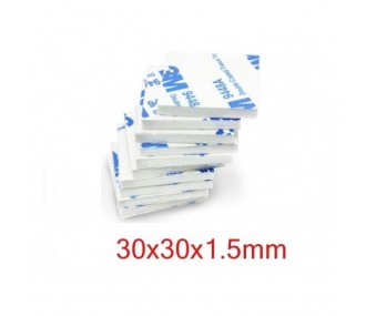 Double-sided / Adhesives - Scotch double-sided 3M on foam 1,5mm 30x30mm (10 pcs) - FLASH RC