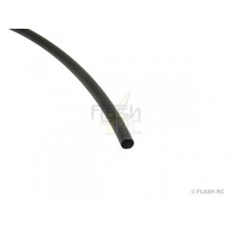 Manicotto termico per cavi elettrici - 50cm Manicotto termico 2:1 NERO 6,4mm - FLASH RC