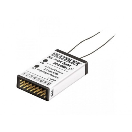 M-Link Light receivers (without telemetry) - 2.4 GHz RX7 DR Light M-LINK Multiplex receiver - FLASH RC