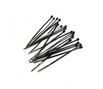 Cable ties - Cable tie rilsan black 2,5mmx100mm, 100 pieces - FLASH RC