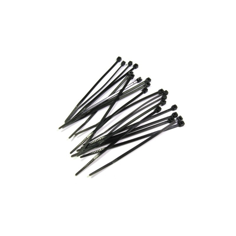 Bridas - Bridas 3,2mmx142mm negro, 100 piezas - FLASH RC