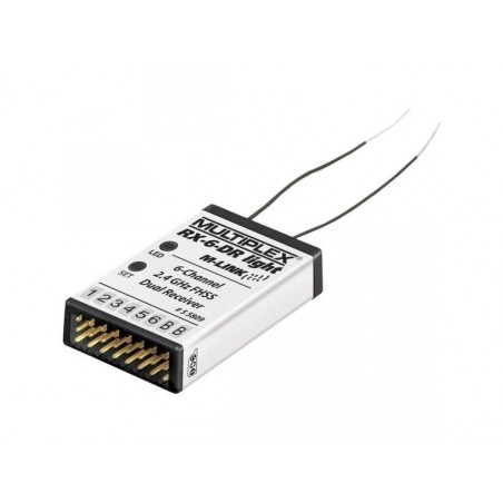 Receptores M-Link Light (sin telemetría) - Receptor M-LINK Multiplex 2,4 GHz RX6 DR Light - RC FLASH