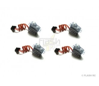 LOT de 4 micro Servo 5g DS3101 roulement Dualsky - FLASH RC