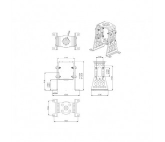 Metal motor mount - Metal motor mount for Hacker A40/A50 motor - FLASH RC 2