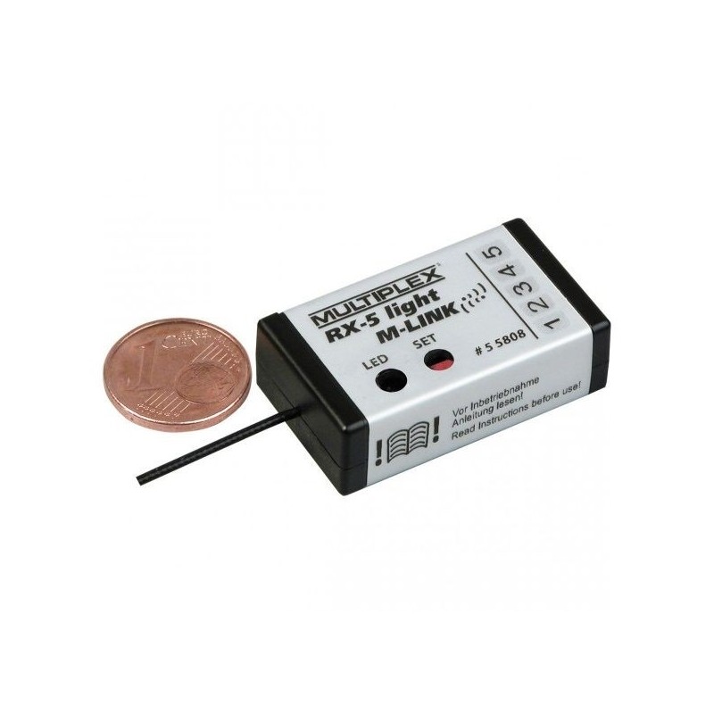 M-Link Light receivers (without telemetry) - 2.4 GHz RX5 Light M-LINK Multiplex receiver - FLASH RC