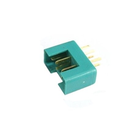Prise MPX - Prise MPX 6 pins verte  male (1pc) Muldental - FLASH RC