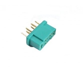 MPX Socket - MPX Socket 6 pins green female (1 pc) Muldental - FLASH RC
