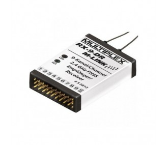Receptores M-Link (con telemetría) - Receptor M-LINK Multiplex 2,4 GHz RX9 DR - FLASH RC