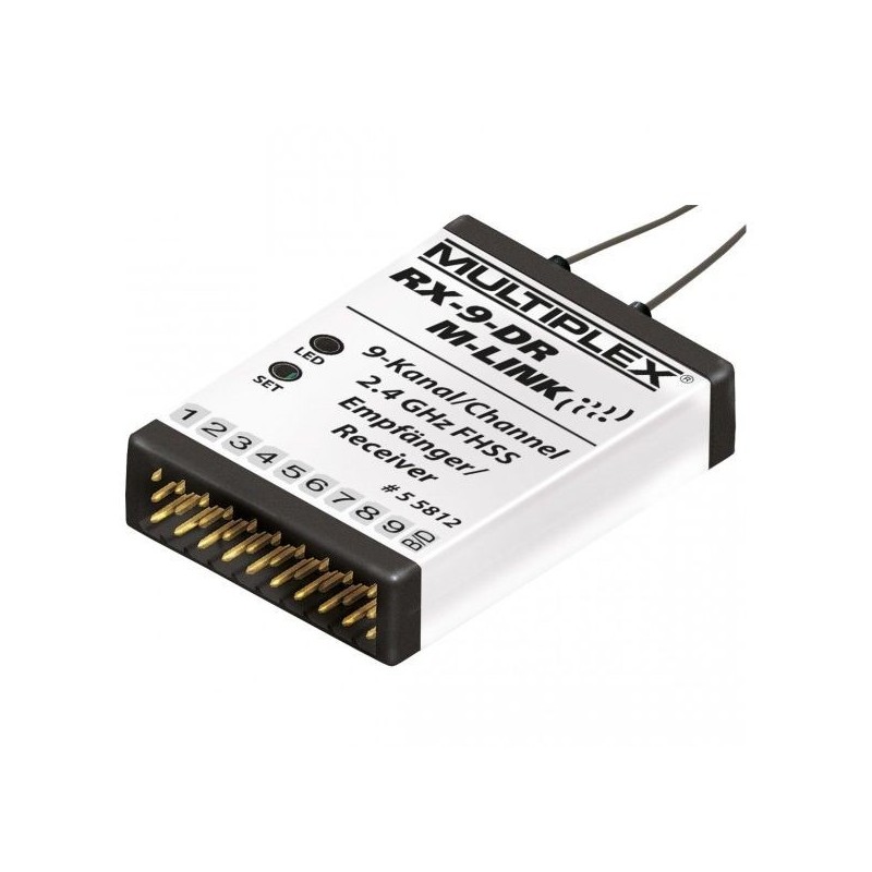 M-Link receivers (with telemetry) - 2.4 GHz RX9 DR M-LINK Multiplex receiver - FLASH RC