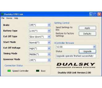 Programmierkarten - USB LINK Programmierung Controller Dualsky V2 - FLASH RC 2