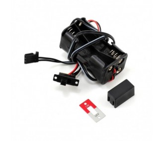 Parti di ricambio per auto RC - Portabatteria Traxxas, 4 celle /interruttore 3170X - FLASH RC