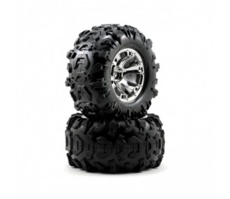 Ricambi per auto RC - Traxxas ruote montate canyon a (2) 5673 - FLASH RC
