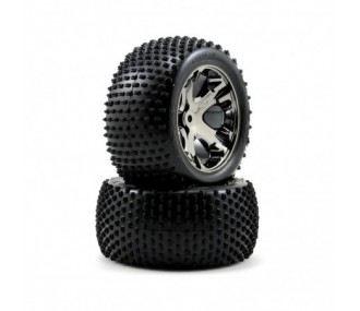 Traxxas roues arriere montees collees alias 2.8 (2) 3770A - FLASH RC