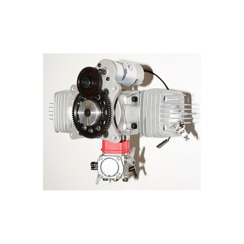 Gasoline engines - EME70 twin with autostart - 2 stroke gasoline engine 70cc - FLASH RC