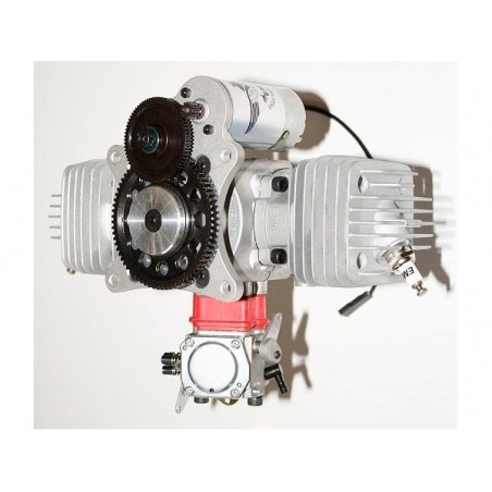 Moteurs essence - EME70 twin avec autostart - Moteur essence 2 temps 70cc - FLASH RC