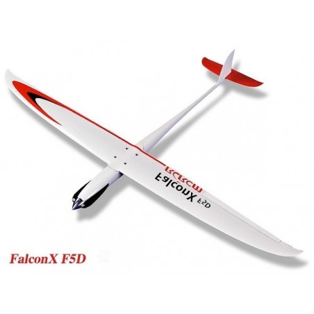 RC-Motorsegler - Hotliner FalconX Carbon F5D schwarz & gelb 1.40m RCRCM - FLASH RC