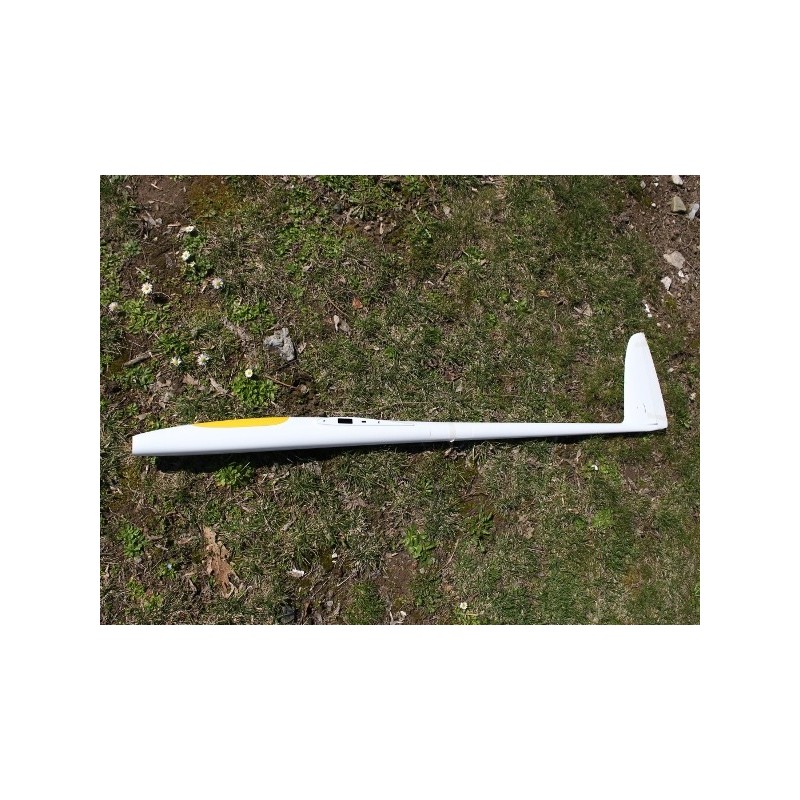 Planeadores/Motorreactores RC Fuselajes - FDV E-Typhoon Plus Blanco RCRCM Canopy Amarillo - RC FLASH