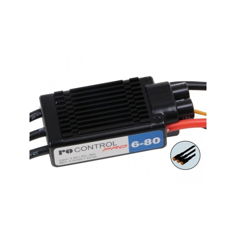 Brushless - Controller RO-Control Pro 6-80 3-6S 80A - FLASH RC