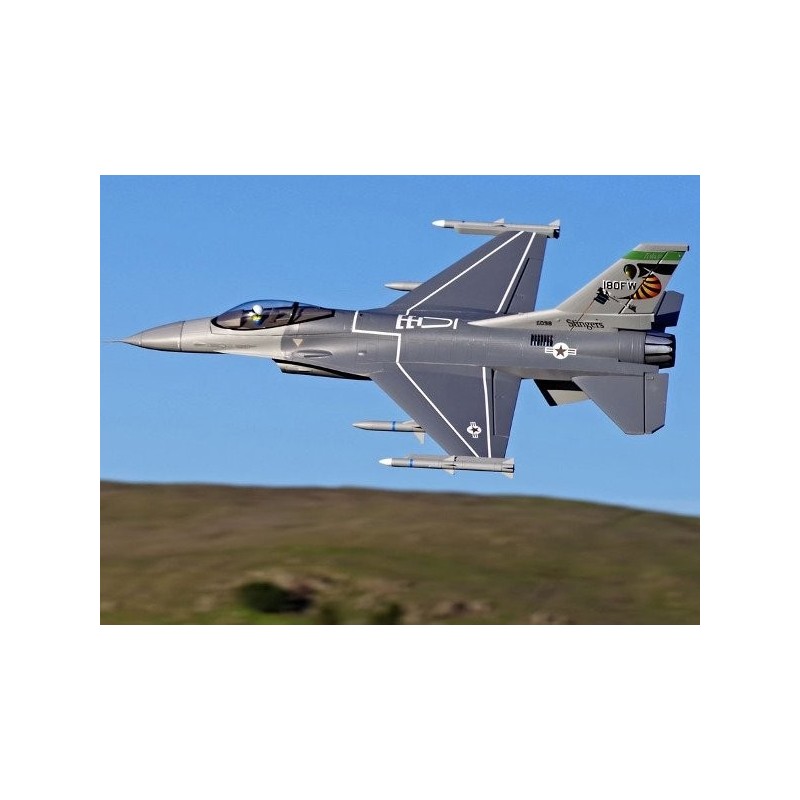 Jet RC - Jet FMS F-16C (v2) 70mm EDF PNP circa 0.875m - FLASH RC