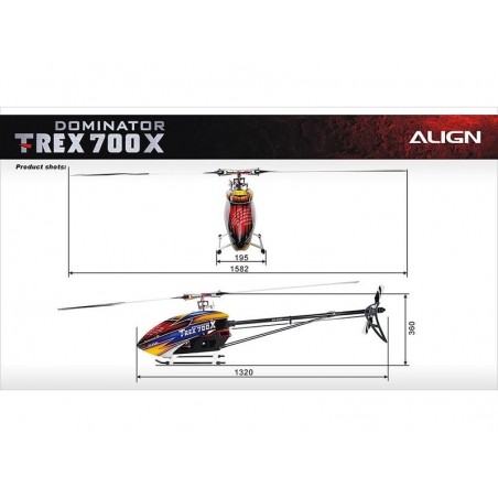 RC Helicopters - Align T-REX 700X Super Combo (RH70E23X) - FLASH RC