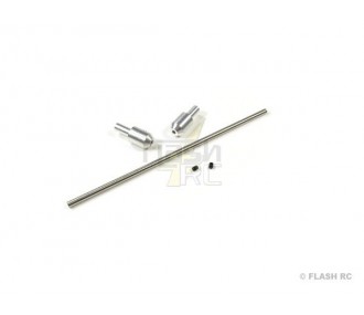 OTHERS - XENO : metal motor shaft extension with clamp - FLASH RC